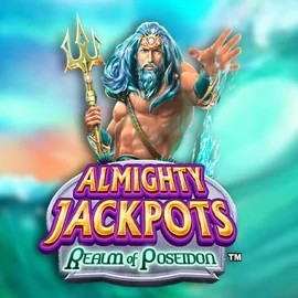 Almighty Jackpots – Realm of Poseidon online game logo by Novomatic on betninja.eu.com
