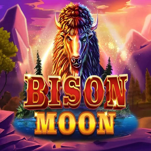 Bison Moon slot logo by Northern Lights Gaming at Betninja Casino