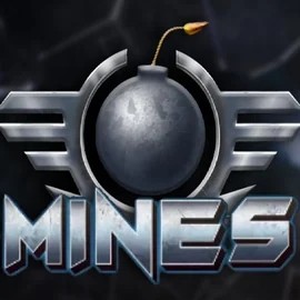 Mines slot logo by Turbo Games at Betninja Casino