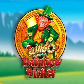 Slingo Rainbow Riches logo by Gaming Realms at Betninja Casino
