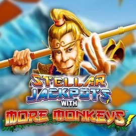 Stellar Jackpots with More Monkeys logo by Lightning Box Game at Betninja Casino
